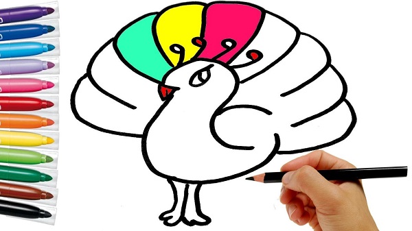 Tranh tập tô cho bé đơn giản.
