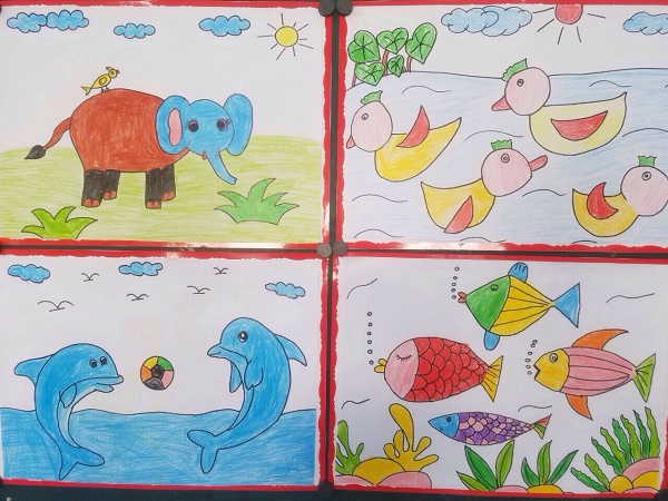 Bộ sưu tập tranh vẽ của trẻ mầm non dễ thương