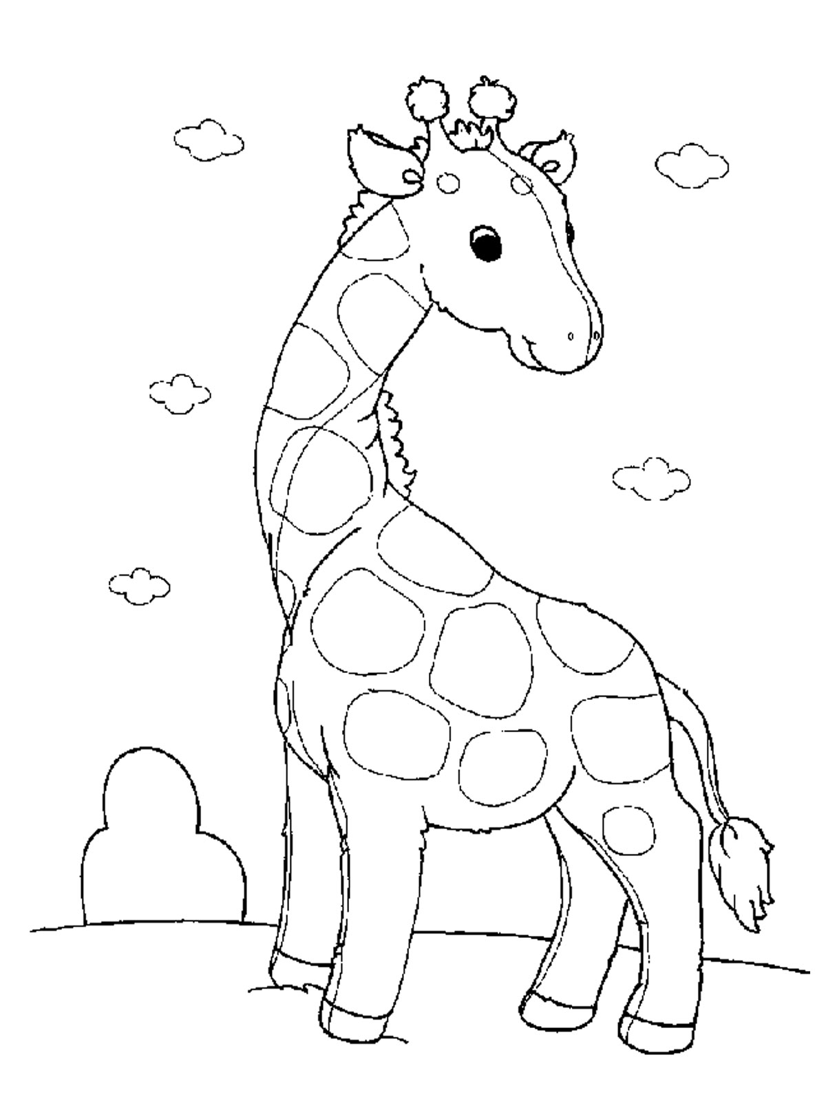 Tranh tập tô màu cho bé hình các con vật ngộ nghĩnh hình ảnh 24