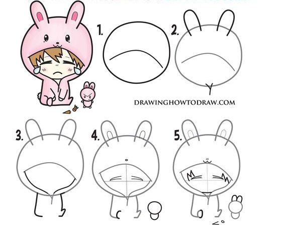 Chỉ bạn cách vẽ chibi đơn giản và ngộ nghĩnh hình ảnh 2 Chỉ bạn cách vẽ chibi đơn giản và ngộ nghĩnh hình ảnh 2