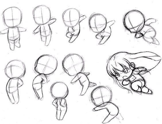 Chỉ bạn cách vẽ chibi dễ thương vô cùng đơn giản- hình 3 Chỉ bạn cách vẽ chibi dễ thương vô cùng đơn giản- hình 3
