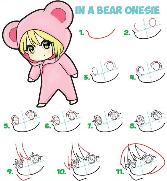 Chỉ bạn cách vẽ chibi đơn giản và ngộ nghĩnh hình ảnh 3 Chỉ bạn cách vẽ chibi đơn giản và ngộ nghĩnh hình ảnh 3