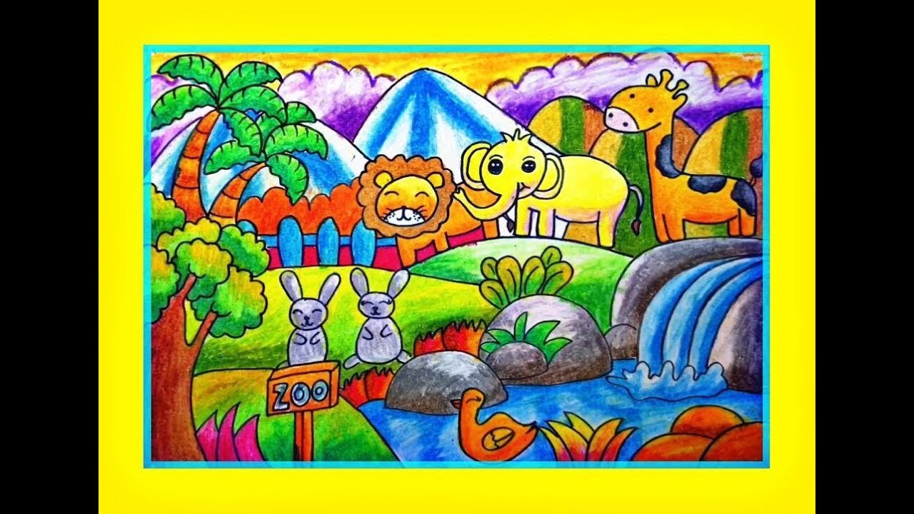 Tranh tô màu thiếu nhi dành cho bé tập tô hình ảnh 1 Tranh tô màu thiếu nhi dành cho bé tập tô hình ảnh 1