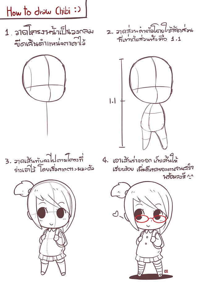 Hướng dẫn vẽ chibi bằng tay cực kì dễ dàng hình ảnh 2