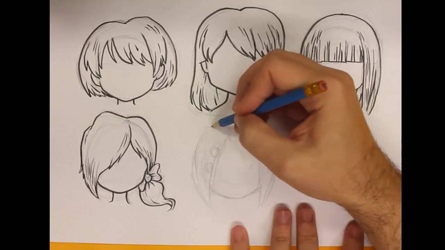 Vẽ tóc chibi khó hay đơn giản hình ảnh 3