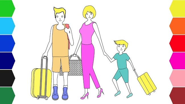 Tranh tô màu gia đình cho bé - thế giới nhỏ ngập tràn hạnh phúc hình ảnh 5