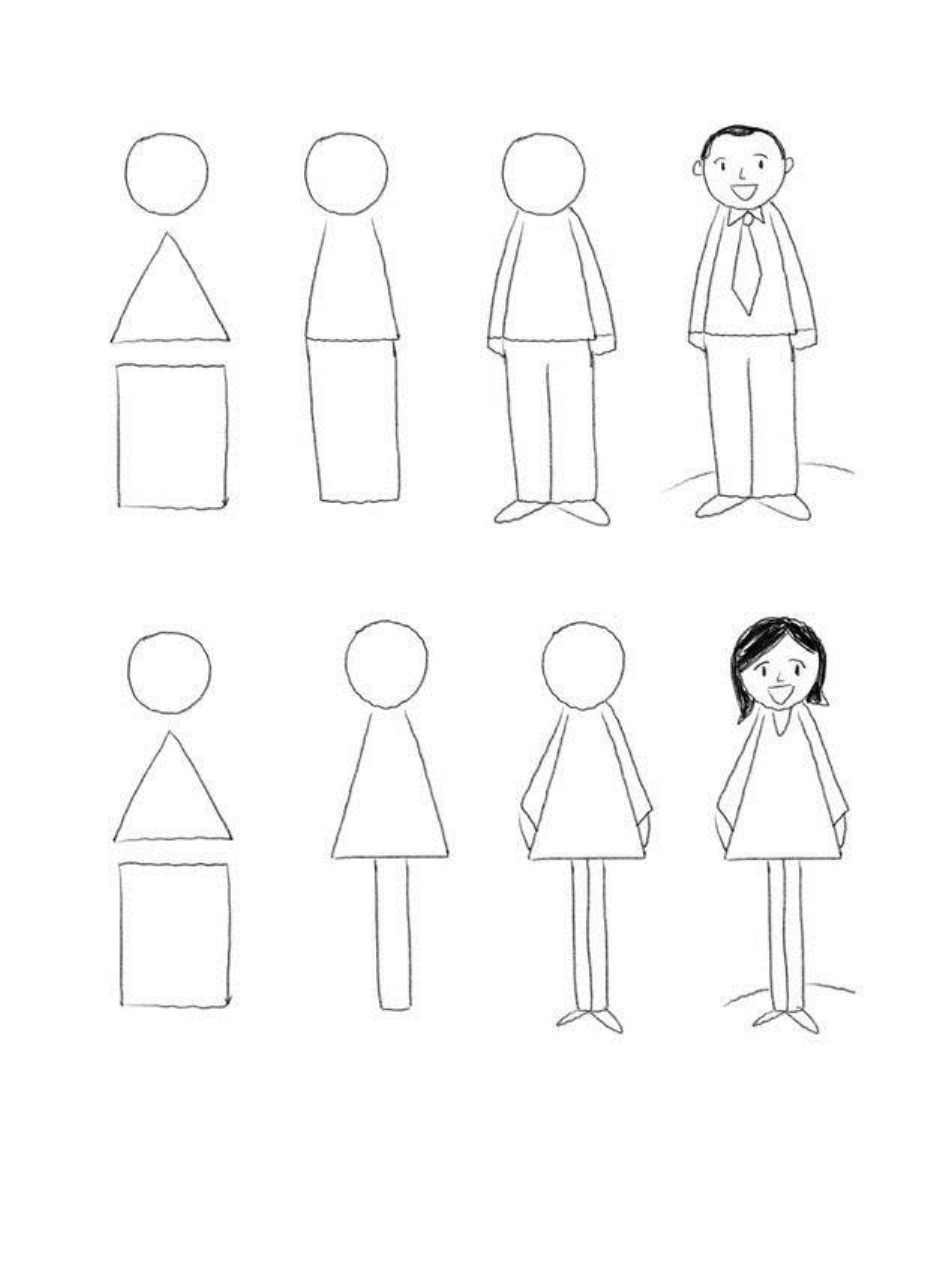 Những bước cơ bản để ba mẹ có thể dạy bé vẽ người? - 3
