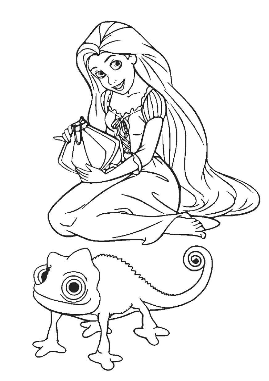 Bộ sưu tập tranh tô màu công chúa Disney cho bé gái - Hình ảnh 10