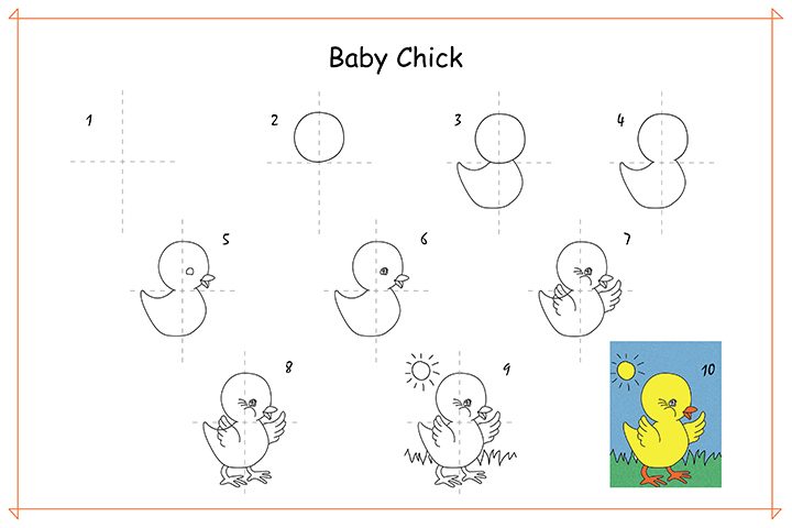 Dạy bé học vẽ từng bước siêu đơn giản