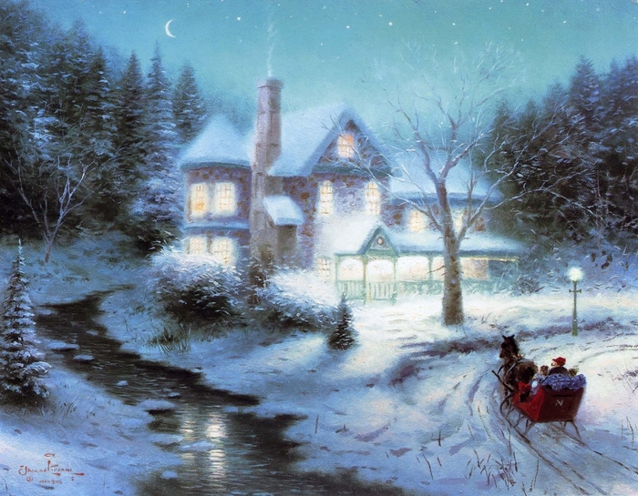 Dạy bé vẽ tranh - Tìm hiểu về cố họa sĩ Thomas Kinkade - hình ảnh 7 Dạy bé vẽ tranh - Tìm hiểu về cố họa sĩ Thomas Kinkade - hình ảnh 7