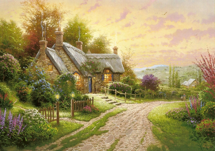 Dạy bé vẽ tranh - Tìm hiểu về cố họa sĩ Thomas Kinkade - hình ảnh 8 Dạy bé vẽ tranh - Tìm hiểu về cố họa sĩ Thomas Kinkade - hình ảnh 8